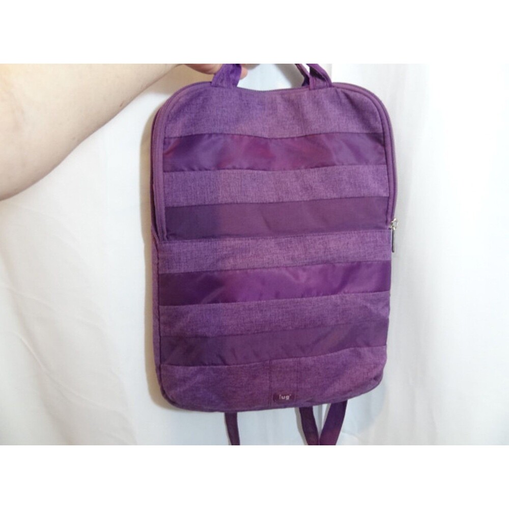 Lug Slider Laptop Tablet Pouch Sleeve - Convertible Travel Bag Purple